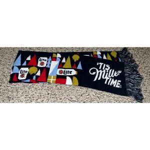 Miller Lite Christmas‎ Scarf It’s Miller Time